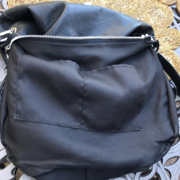 LAVORAZIONE Artigianale Italian Leather Crossbody Motorcycle Purse Fringe Zipper - Picture 8 of 13